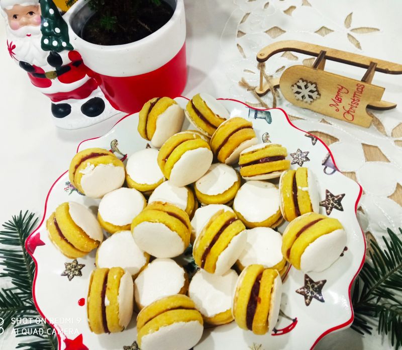 Ciasteczka z białą pianką