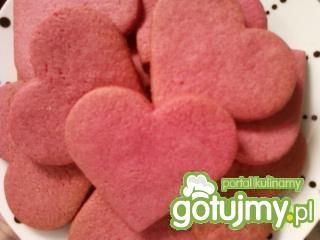 Ciasteczka z budyniu malinowego Ciasteczka z budyniu malinowego