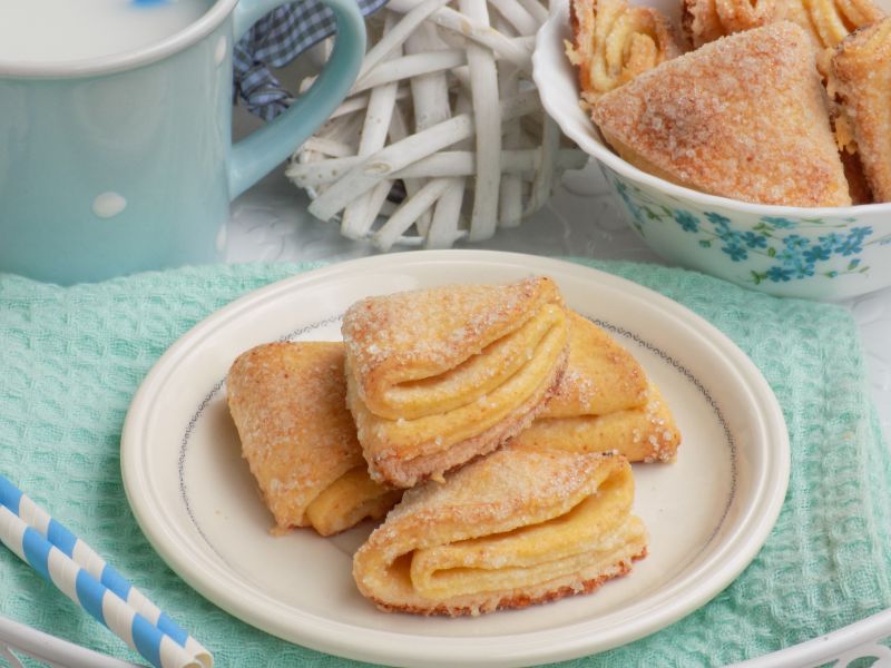 Ciasteczka z cukrem ,,gęsie łapki''