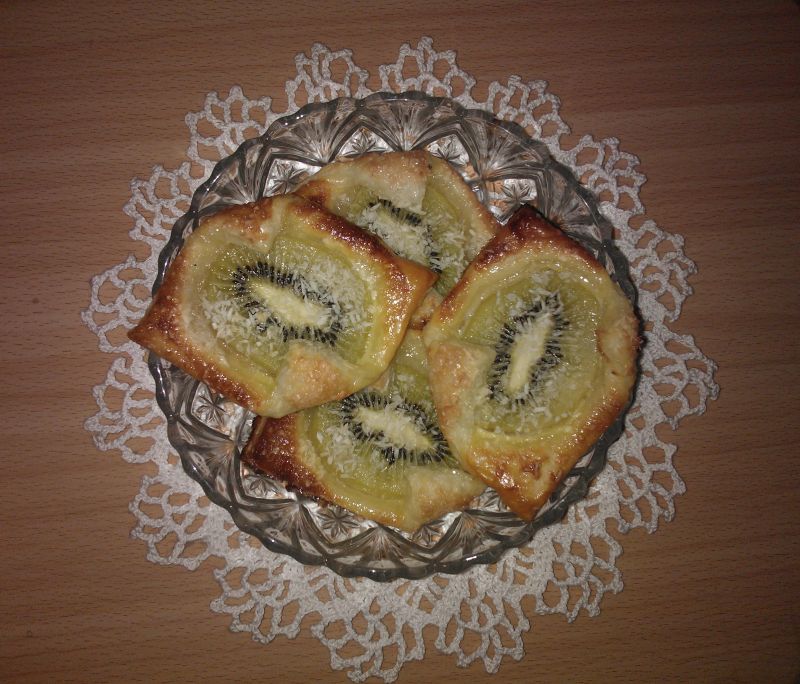 Ciasteczka z kiwi i kokosem