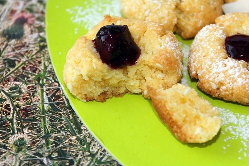 Ciasteczka z kleiku ryżowego (z konfiturą) Ciasteczka z kleiku ryżowego (z konfiturą)