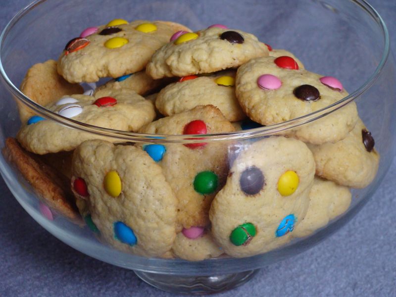 Ciasteczka z lentilkami  Ciasteczka z lentilkami