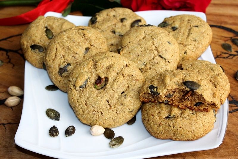 Ciasteczka z mąki z orzechów nerkowca lekko solone