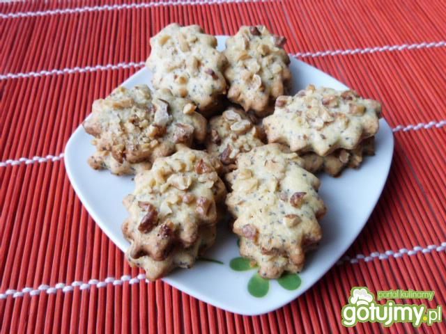 Ciasteczka z makiem i orzechami