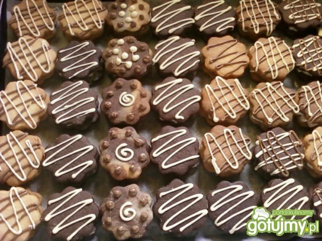 Ciasteczka z masą budyniową Ciasteczka z masą budyniową