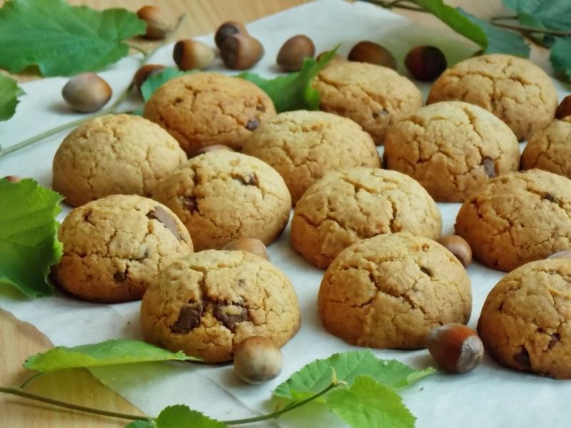 Ciasteczka z masłem orzechowym i czekoladą