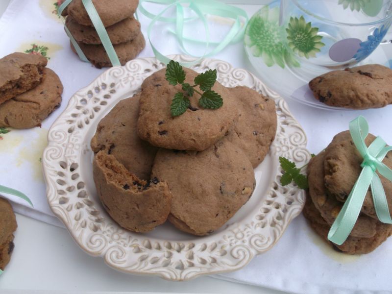 Ciasteczka z miętową czekoladą Ciasteczka z miętową czekoladą