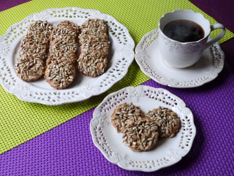 Ciasteczka z musli i słonecznikiem