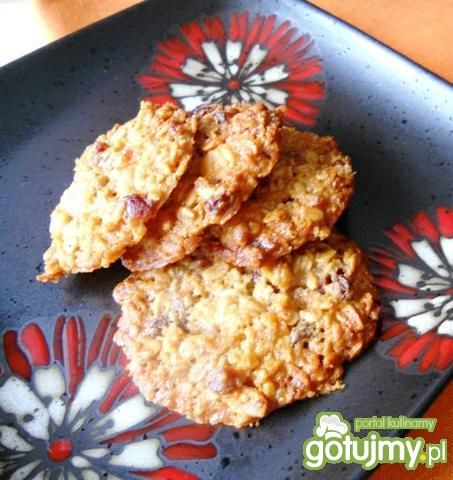 Ciasteczka z musli i żurawiną