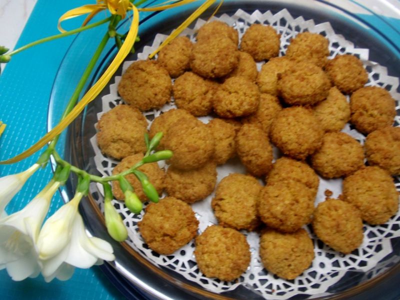 Ciasteczka z płatków jaglanych.