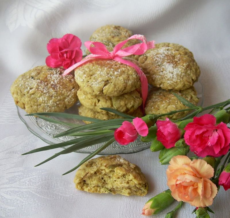 Ciasteczka z płatków owsianych z pestkami dyni