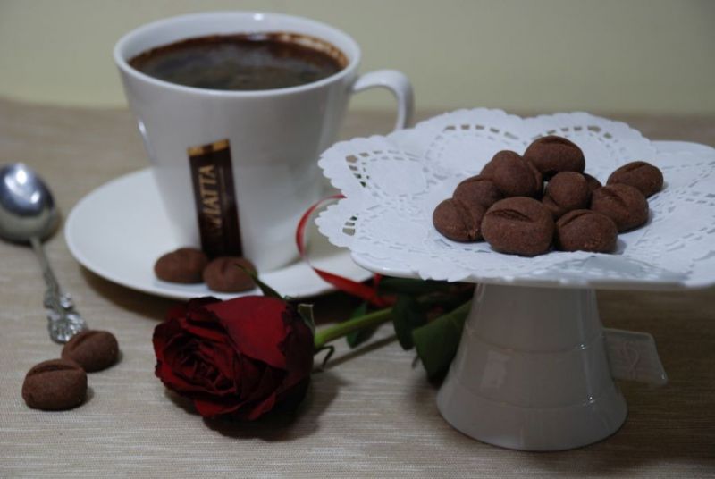 Ciasteczka ziarenka kawy