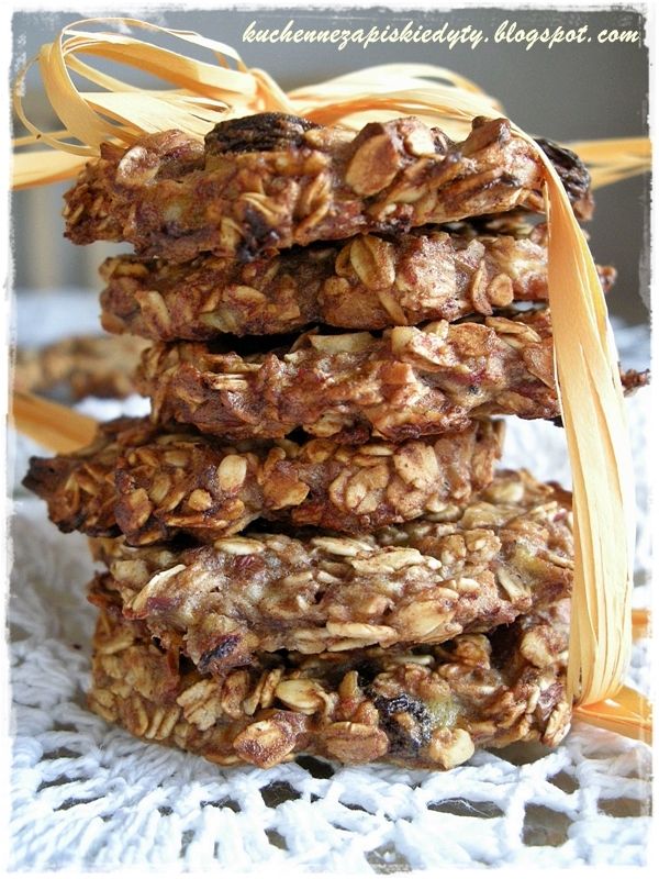 Ciasteczko owsiano-bananowe