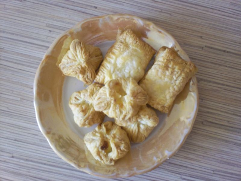Ciastka francuskie z budyniem Ciastka francuskie z budyniem