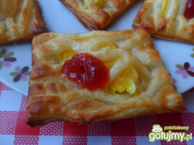 Ciastka francuskie z pomarańczą  Ciastka francuskie z pomarańczą