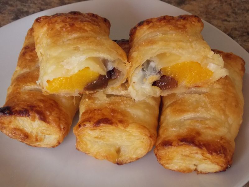 Ciastka francuskie z rodzynkami Ciastka francuskie z rodzynkami