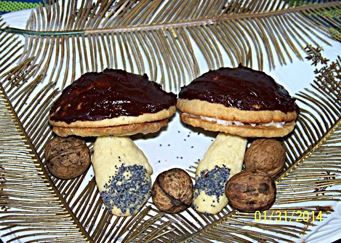 Ciastka grzybki Ciastka grzybki