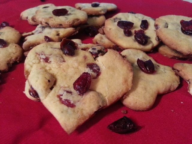 Ciastka imbirowe z żurawiną