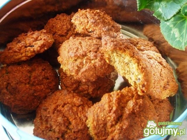 Ciastka kokosowe z polentą i żurawiną