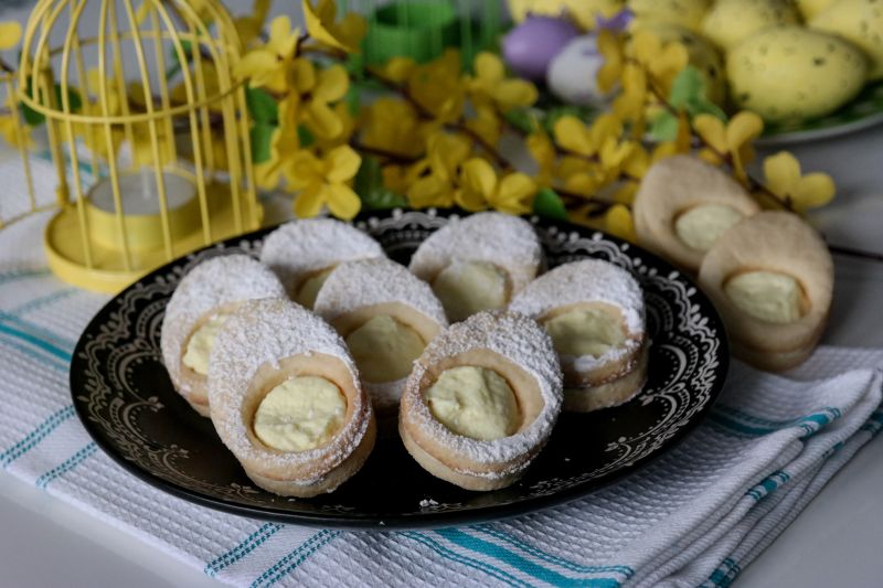 Ciastka maślane - Jajka  Ciastka maślane - Jajka