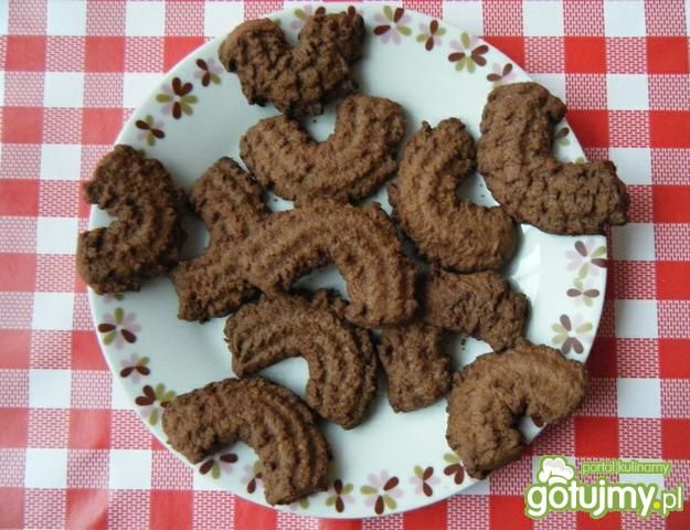 Ciastka maszynkowe orzechowo-kakaowe