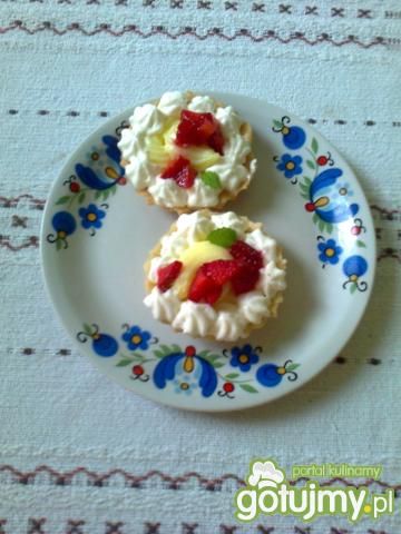 Ciastka na kruchym spodzie z budyniem Ciastka na kruchym spodzie z budyniem