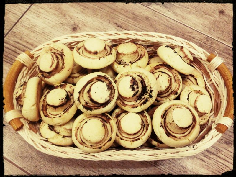Ciastka pieczarki Ciastka pieczarki