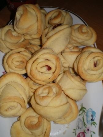 Ciastka róże Ciastka róże