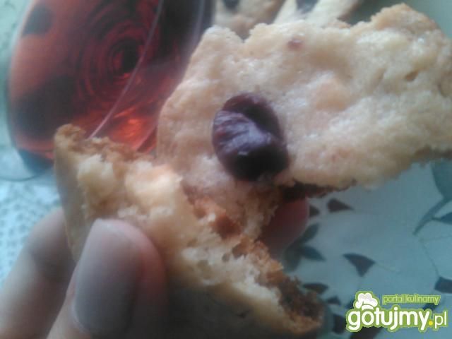 Ciastka z białą czekoladą i żurawiną.