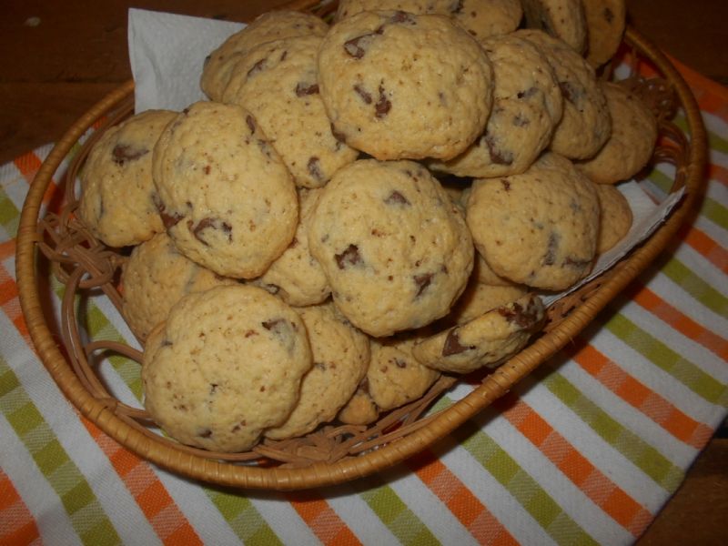 Ciastka z kaszą i czekoladą  Ciastka z kaszą i czekoladą