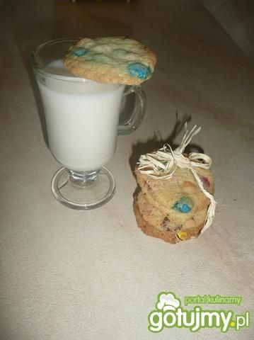 Ciastka z m&m's