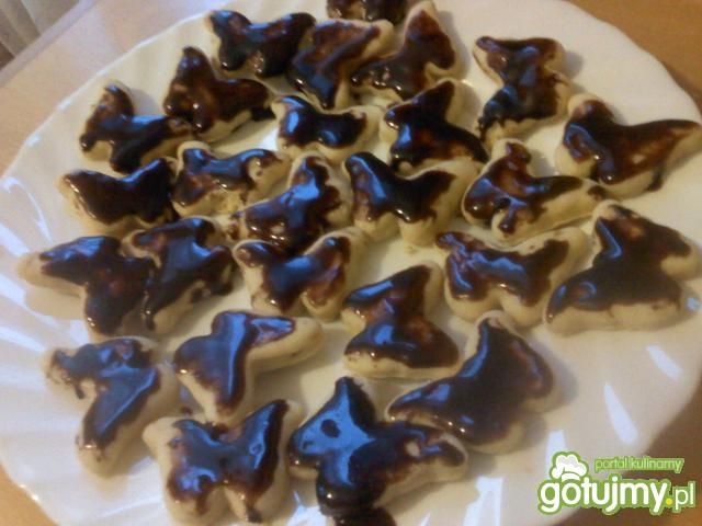 Ciastka z niebieską czekoladą Ciastka z niebieską czekoladą