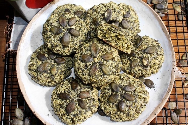 Ciastka z pestek dyni Ciastka z pestek dyni