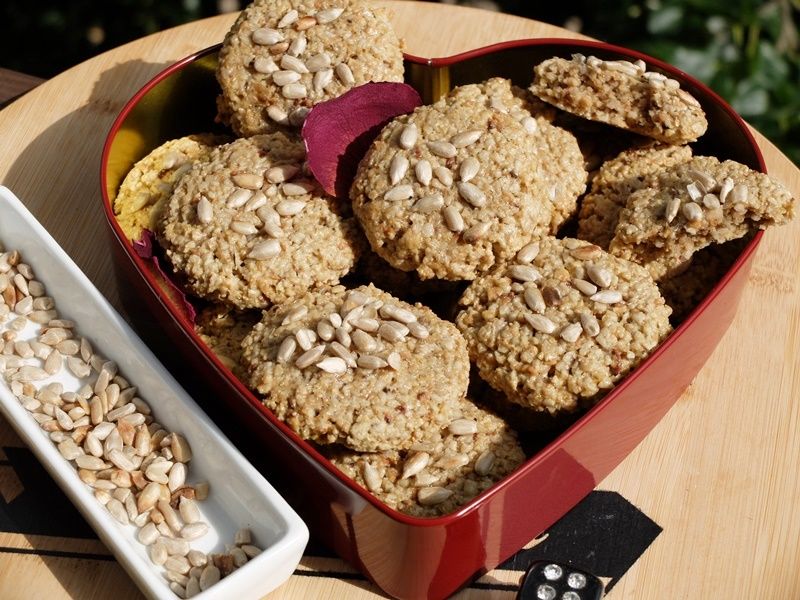 Ciastka z pestek słonecznika (3 składnikowe)