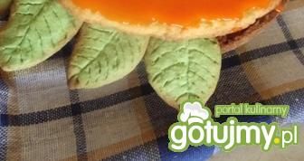 Ciastka zielone listki Ciastka zielone listki