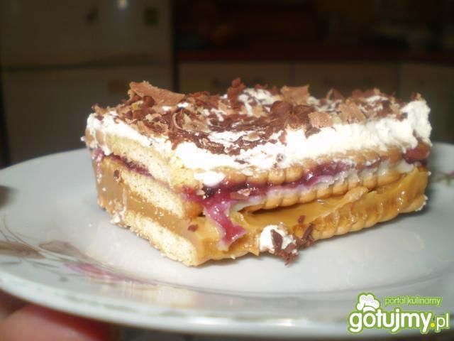 Ciasto 3-bit z dżemem z czanej porzeczki