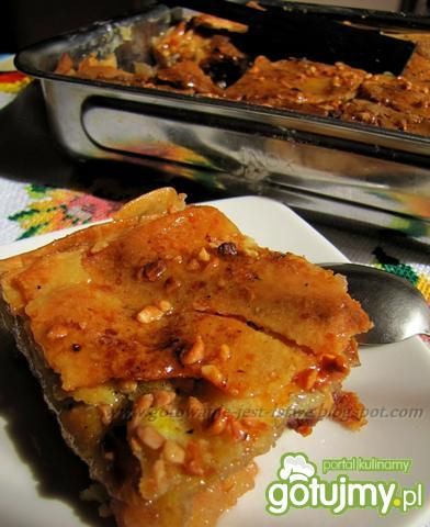 Ciasto a'la filo z jabłkami i miodem