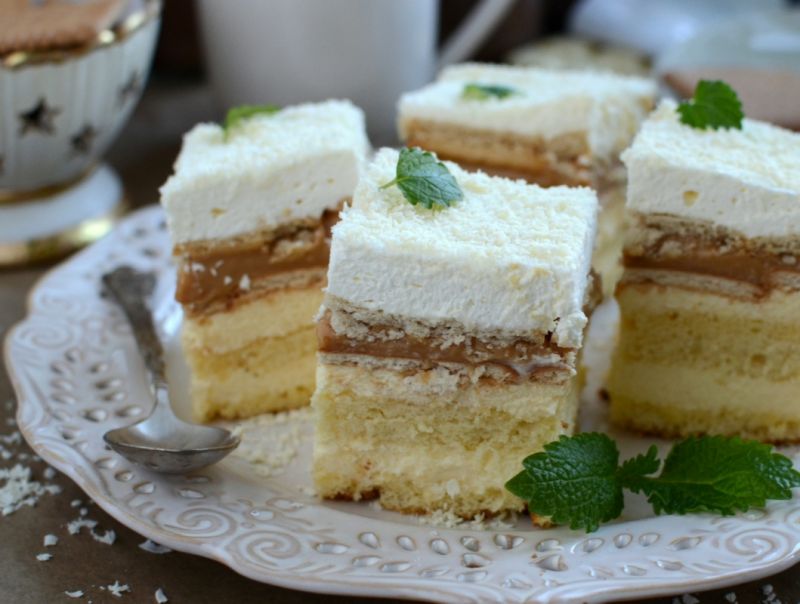 Ciasto balowe z kremem