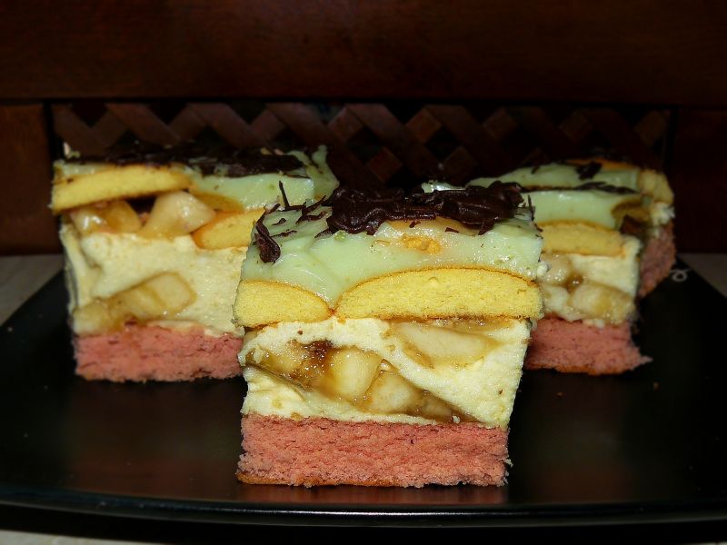 Ciasto Bananowa Pianka z Białą Czekoladą