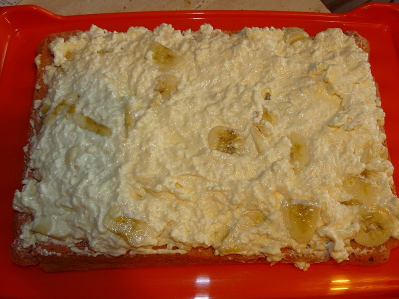 Ciasto Bananowa Pianka z Białą Czekoladą