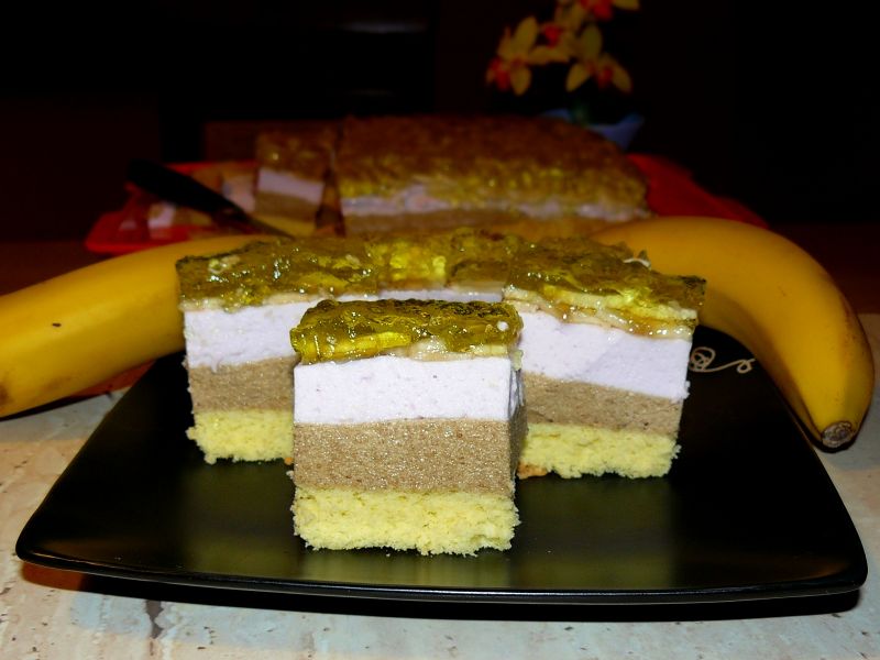 Ciasto 'Bananowe upojenie'  Ciasto 'Bananowe upojenie'