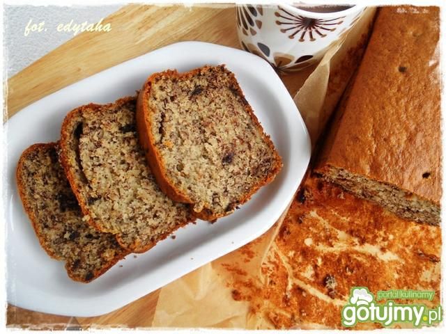Ciasto bananowe z czekoladą 2 Ciasto bananowe z czekoladą 2