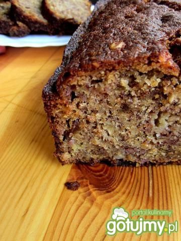 Ciasto bananowe z czekoladą i orzechami Ciasto bananowe z czekoladą i orzechami