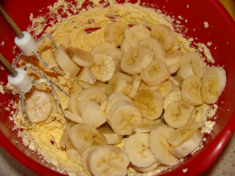 Ciasto bananowe z galaretką