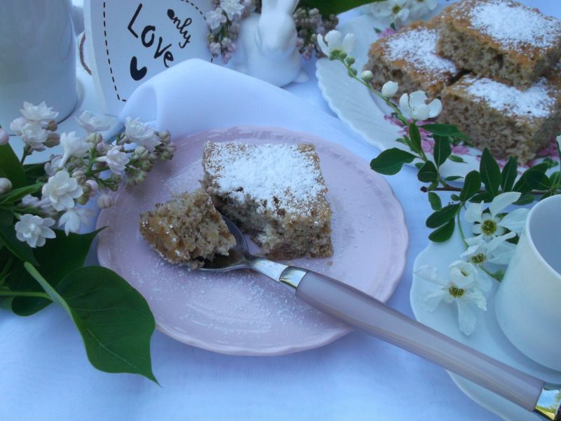 Ciasto bananowe z płatkami owsianymi