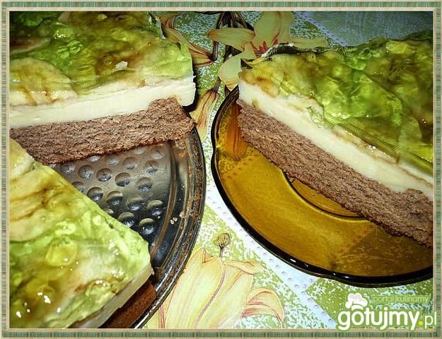 Ciasto bananowo budyniowe Ciasto bananowo budyniowe