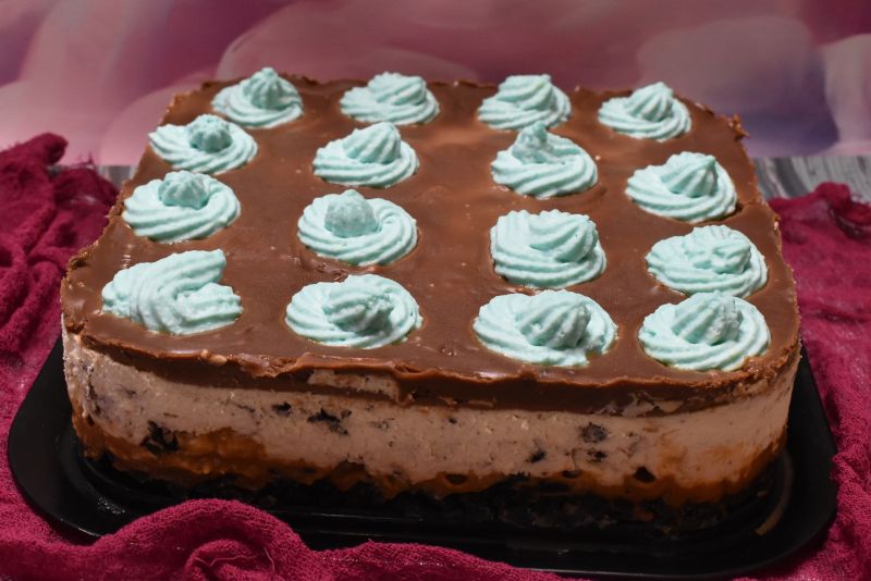 Ciasto  bez pieczenia Oreo Smerfetki