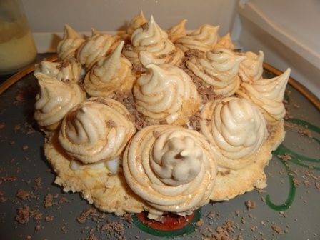 Ciasto bezowe z panna cottą Ciasto bezowe z panna cottą