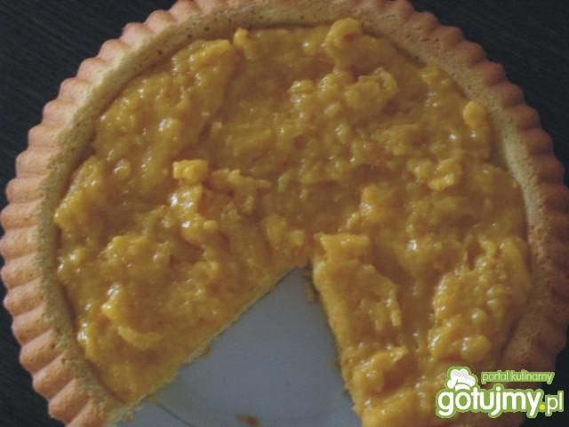 Ciasto biszkoptowe z kremem mandarynkowy Ciasto biszkoptowe z kremem mandarynkowy