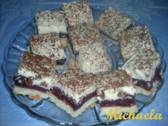 Ciasto budyniowo - wiśniowe